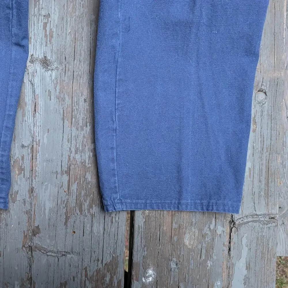 Vintage 80s The North Face Canvas Pants Mens 32 Navy Blue Sun Faded Made USA